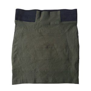Urban Behavior Women's Bandage Fitted Mini Skirt Medium Army Green 2976BUB